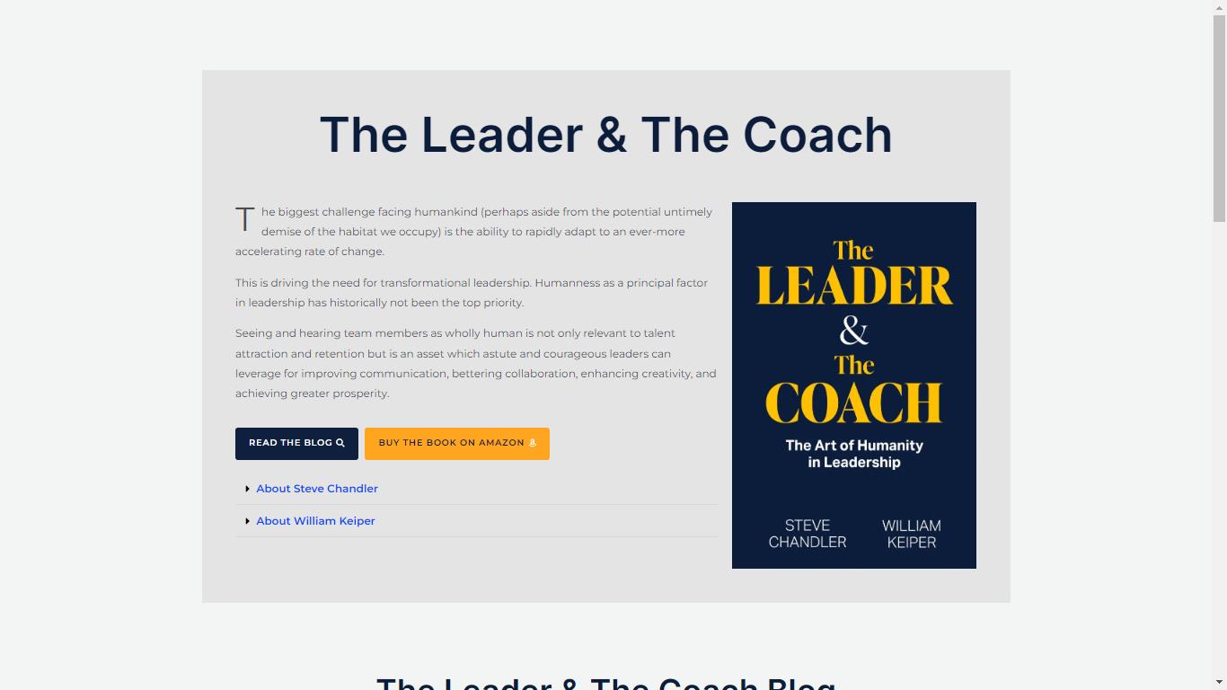 The Leader and The Coach